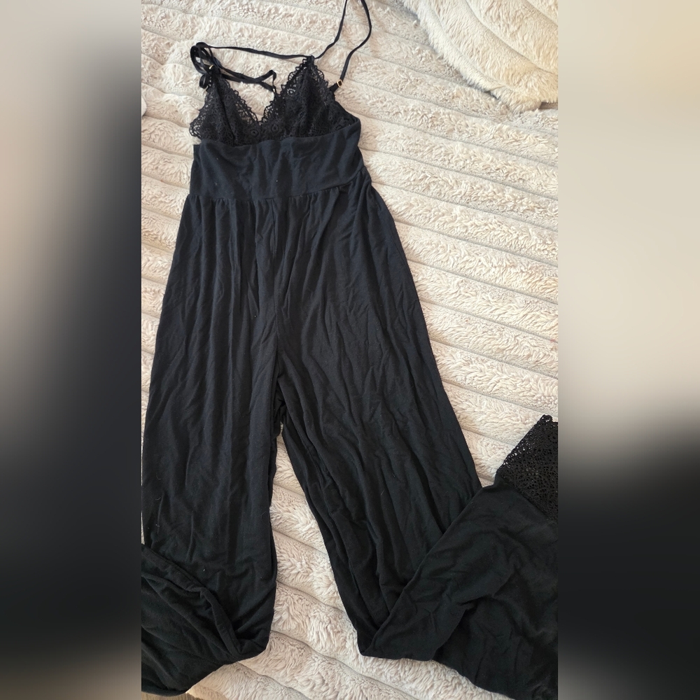 Victoria's Secret Elegant Black Lace Jumpsuit